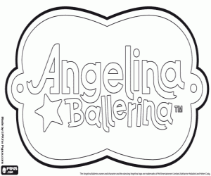 Pintar Logo Angelina Ballerina