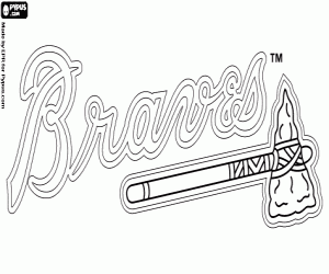 Pintar Logo de Atlanta Braves
