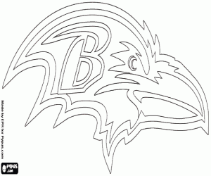 Pintar Logo de Baltimore Ravens