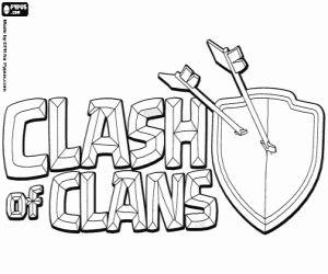 Pintar Logo de Clash of Clans