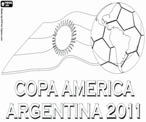 Pintar Logo Copa Amèrica Argentina 2011