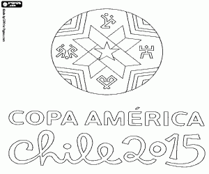 Pintar Logo de la Copa Amèrica Xile 2015