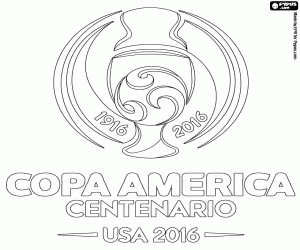 Pintar Logo de la Copa América Centenario 2016
