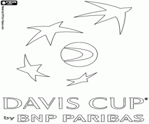 Pintar Logo Copa Davis i BNP Paribas