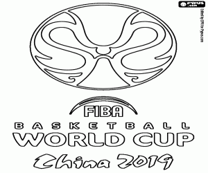 Pintar Logo Copa del món de bàsquet FIBA de 2019