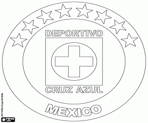 Pintar Logo de Cruz Azul FC