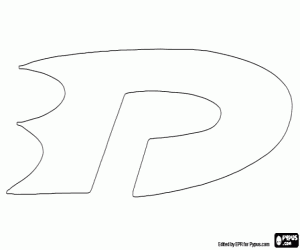 Pintar Logo D de Danny Phantom