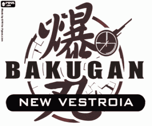 Pintar Logo de Bakugan New Vestroia