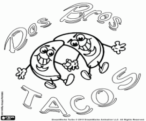 Pintar Logo de Dos Bros Tacos