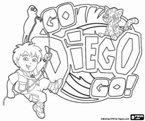 Pintar Logo de Go, Diego, Go!