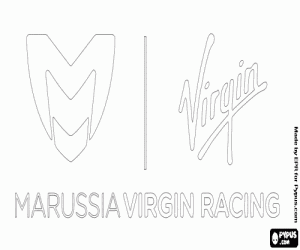 Pintar Logo de Marussia Virgin Racing