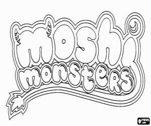 Pintar Logo de Moshi Monsters