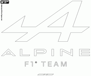 Pintar Logo del Alpine F1 Team