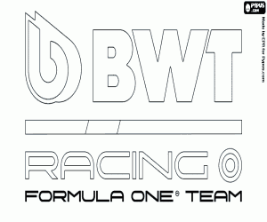Pintar Logo del BWT Racing Point F1 Team