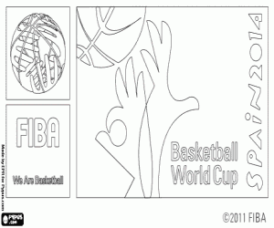 Pintar Logo del Mundial de Bàsquet Espanya 2014