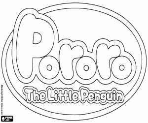 Pintar Logo del Pingüí Pororo