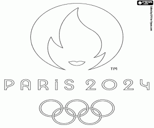 Pintar Logo dels Jocs Olímpics de París 2024