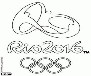 Pintar Logo dels Jocs Olímpics de Rio 2016