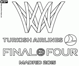 Pintar Logo Final Four Euroleague Madrid 2015