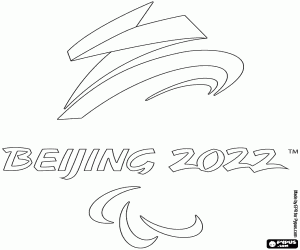 Pintar Logo Jocs Paralímpics Beijing 2022