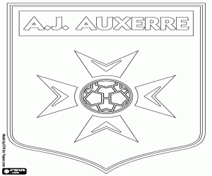 Pintar Logo de l'AJ Auxerre