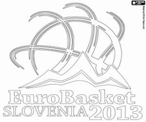 Pintar Logo de l'EuroBasket 2013 Eslovènia