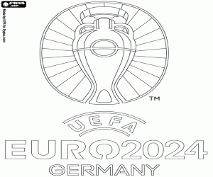 Pintar Logo de l'Eurocopa 2024 d'Alemanya