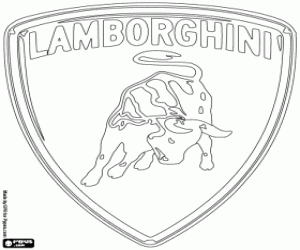 Pintar Logo Lamborghini
