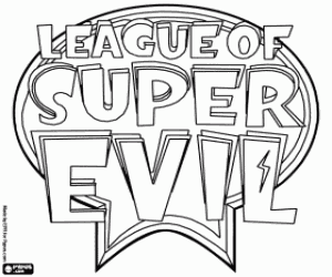 Pintar Logo de League of Super Evil