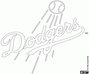 Pintar Logo de Los Angeles Dodgers