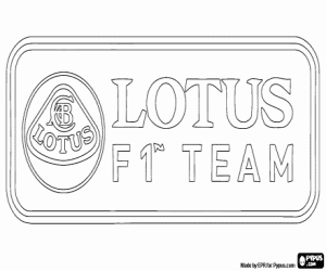 Pintar Logo Lotus F1 Team