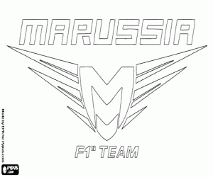 Pintar Logo Marussia F1 Team