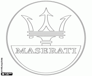 Pintar Logo Maserati