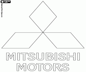 Pintar Logo Mitsubishi Motors
