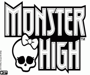 Pintar Logo Monster High, escut