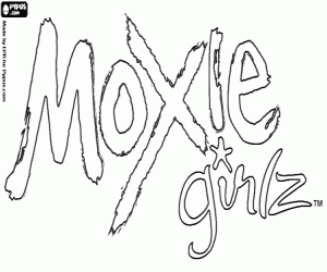 Pintar Logo Moxie Girlz