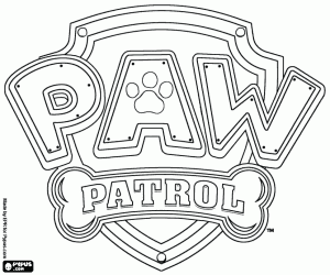 Pintar Logo original de Paw Patrol