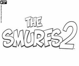 Pintar Logo original de The Smurfs 2