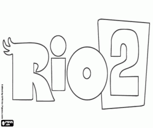 Pintar Logo de la pel·lícula Rio 2
