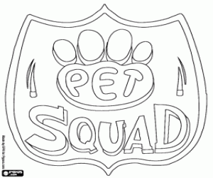 Pintar Logo de Pet Squad, Brigada Mascota