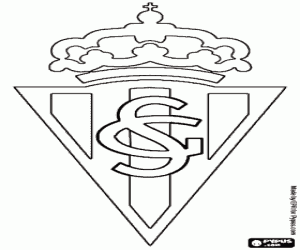 Pintar Logo de Sporting de Gijón