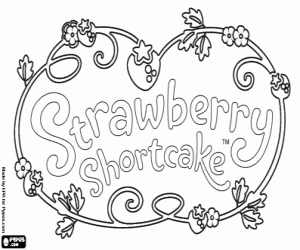 Pintar Logo de Strawberry Shortcake