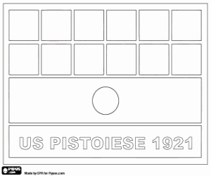 Pintar Logo Unione Sportiva Pistoiese