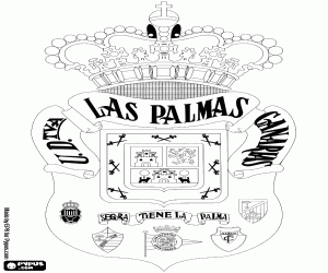 Pintar Logo de la Unión Deportiva Las Palmas