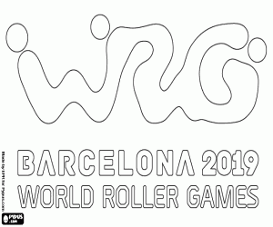 Pintar Logo World Roller Games Barcelona 2019