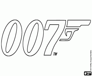 Pintar Logotip de 007 James Bond
