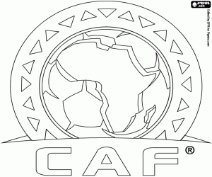Pintar Logotip de la CAF, futbol a l'Àfrica