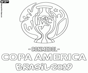 Pintar Logotip de la Copa Amèrica Brasil 2019