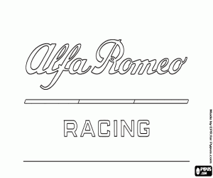 Pintar Logotip d'Alfa Romeo Racing