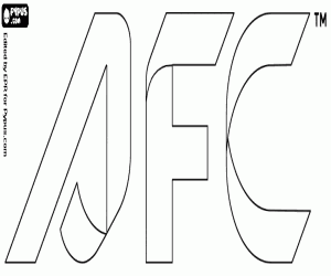 Pintar Logotip de l'AFC, futbol a Àsia